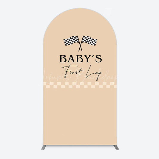 Lofaris First Lap Race Theme Sweet Birthday Arch Backdrop