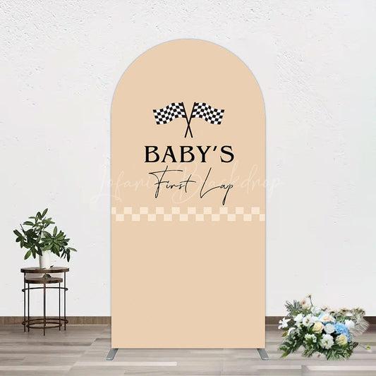 Lofaris First Lap Race Theme Sweet Birthday Arch Backdrop