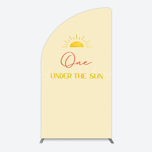 Lofaris First Trip Around Sun Happy Birthday Half Moon Arch Backdrop