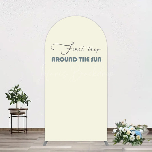 Lofaris First Trip Around The Sun Birthday Arch Backdrop