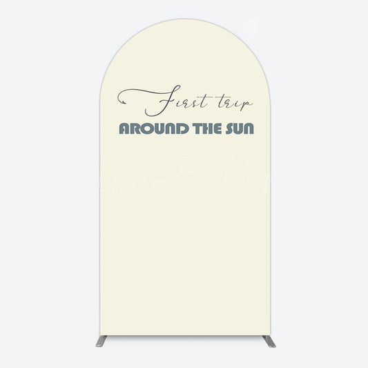 Lofaris First Trip Around The Sun Birthday Arch Backdrop