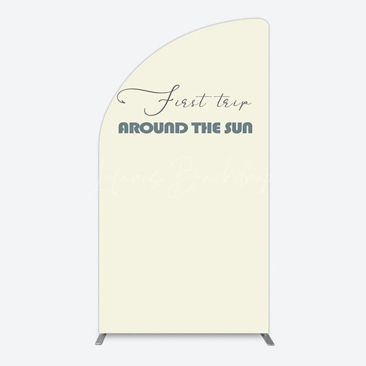 Lofaris First Trip Around The Sun Birthday Half Moon Arch Backdrop