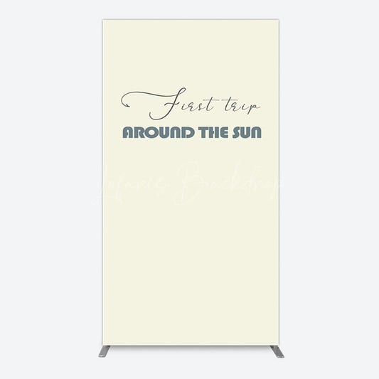 Lofaris First Trip Around The Sun Birthday Rectangle Backdrop