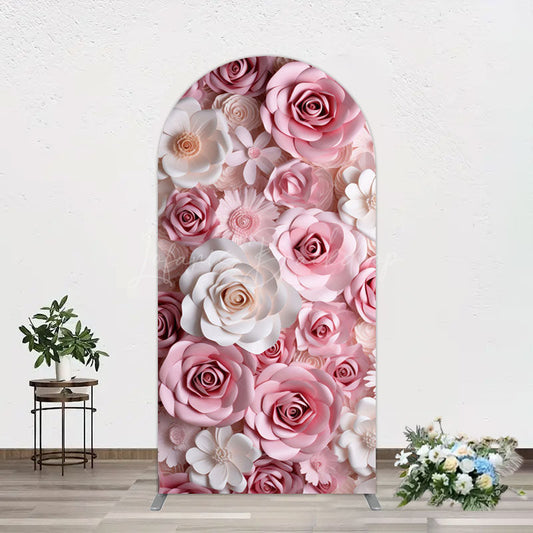 Lofaris Floral 3D Effect Pattern Photography Arch Backdrop