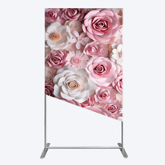 Lofaris Floral 3D Effect Pattern Photography Rectangle Backdrop