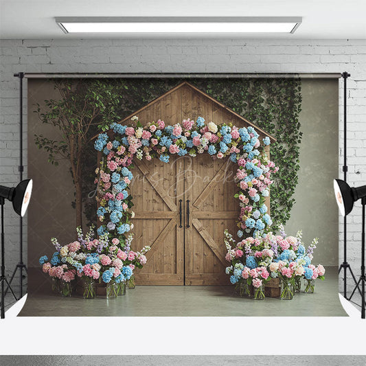 Lofaris Floral Arch Cabin Sweet Elegant Wedding Backdrop