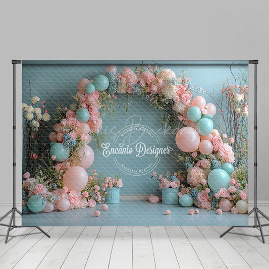 Lofaris Floral Balloon Arch Elegant Wedding Photo Backdrop