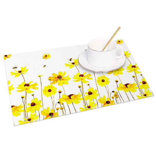 Lofaris Floral Bees Fresh Spring Party Set of 4 Placemats