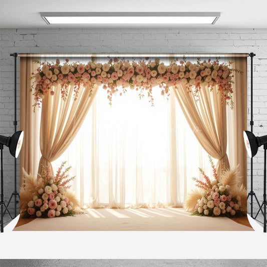 Lofaris Floral Boho Theme Statement Sweet Wedding Backdrop