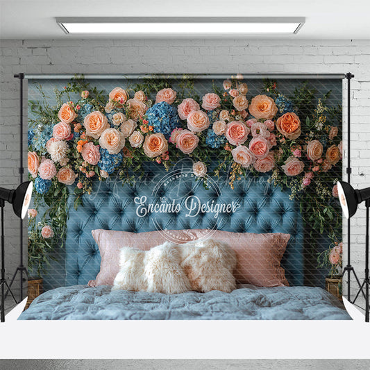 Lofaris Floral Elegant Soft Vibe Sweet Headboard Backdrop