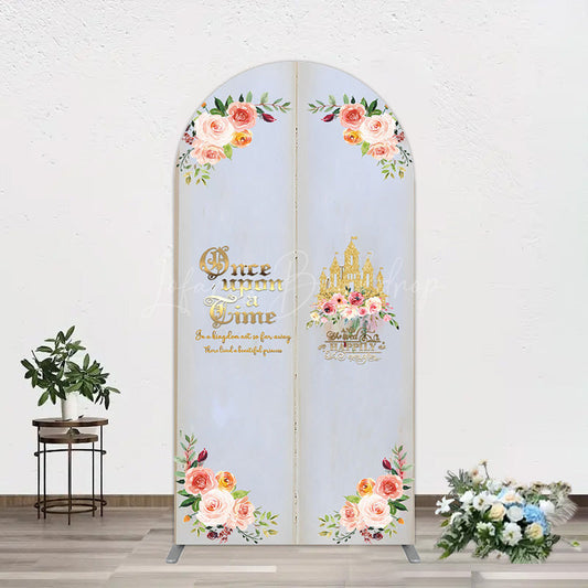 Lofaris Floral Fairy Tale Story Book Birthday Arch Backdrop