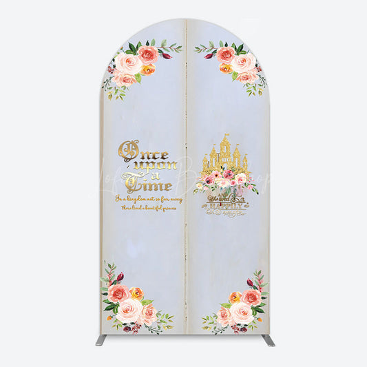 Lofaris Floral Fairy Tale Story Book Birthday Arch Backdrop