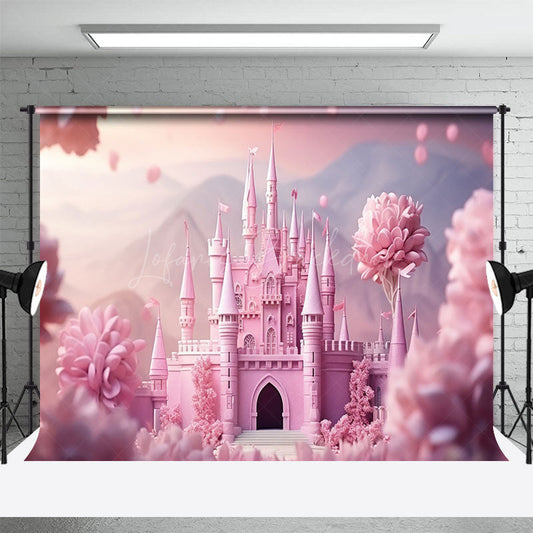 Lofaris Floral Fairy Tale Wonderland Castle Photo Backdrop