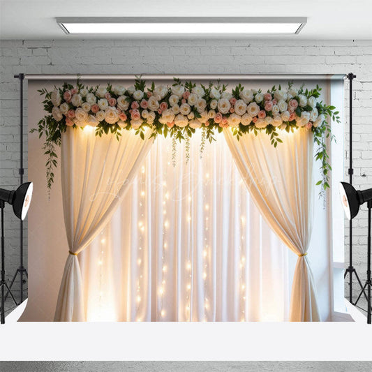 Lofaris Floral Fairy Window Accent Sweet Wedding Backdrop