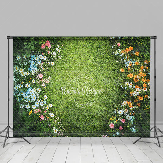 Lofaris Floral Grass Path Art Sweet Spring Wedding Backdrop