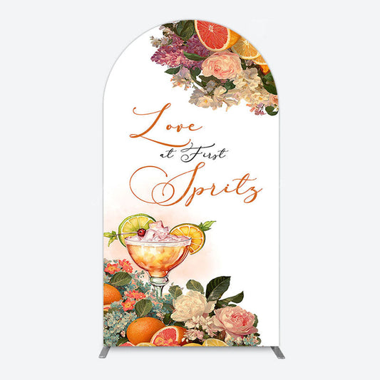Lofaris Floral Love At First Sprits Wedding Arch Backdrop