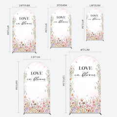 Lofaris Floral Love In Bloom Sweet Wedding Arch Backdrop