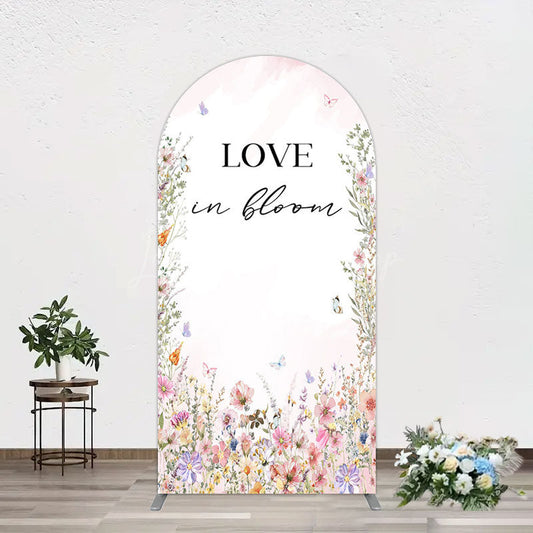 Lofaris Floral Love In Bloom Sweet Wedding Arch Backdrop