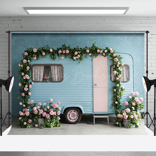 Lofaris Floral Motor Home Elegant Outdoor Wedding Backdrop