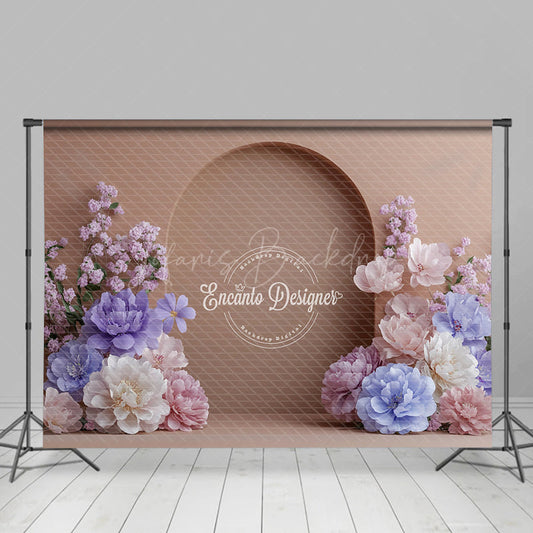 Lofaris Floral Nude Arch Door Sweet Boho Wedding Backdrop