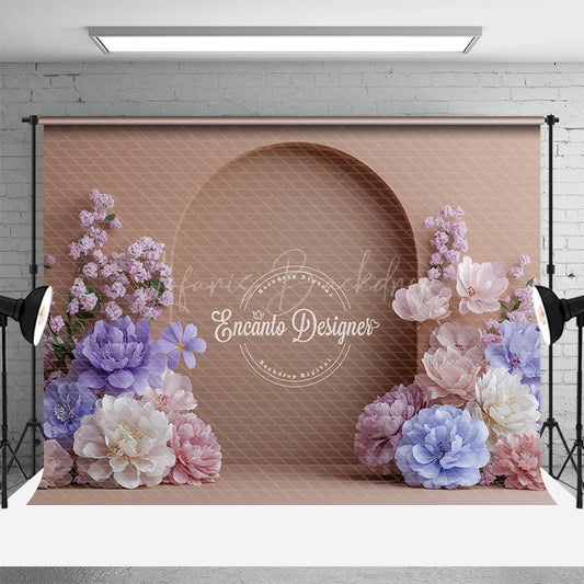 Lofaris Floral Nude Arch Door Sweet Boho Wedding Backdrop
