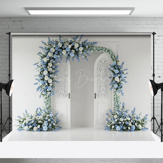 Lofaris Floral Opening Door Elegant Sweet Wedding Backdrop