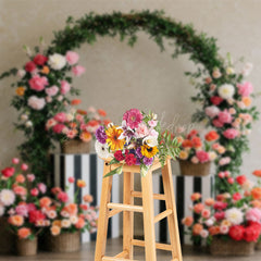 Lofaris Floral Plant Circular Arch Sweet Wedding Backdrop