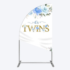 Lofaris Floral Plant Simple Vibe Baby Shower Half Moon Arch Backdrop