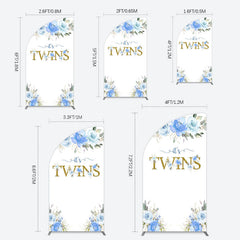Lofaris Floral Plant Simple Vibe Baby Shower Half Moon Arch Backdrop