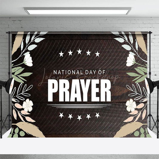Lofaris Floral Plant Wooden National Day Of Prayer Backdrop