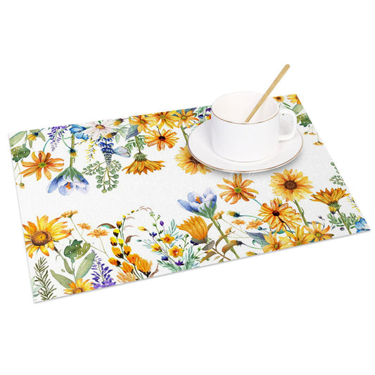 Lofaris Floral Spring Garden Fresh Sweet Set of 4 Placemats