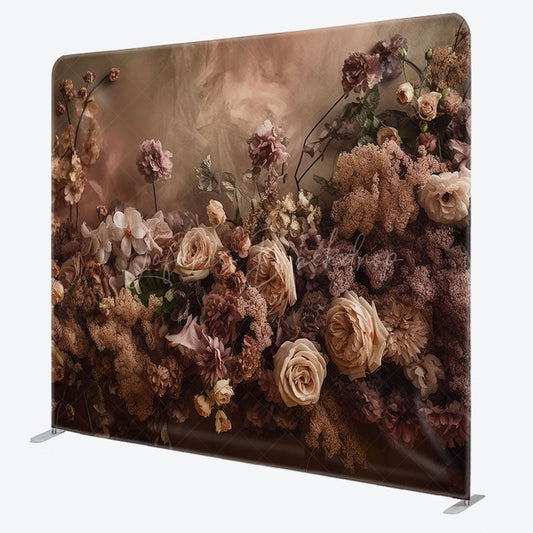 Lofaris Floral Spring Garden Scene Square Tension Backdrop