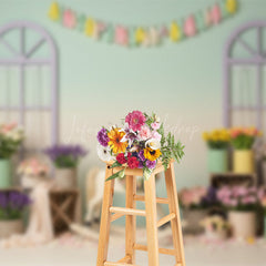 Lofaris Floral Sweet Color Trojan Fresh Wedding Backdrop