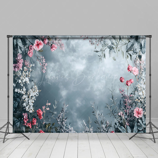 Lofaris Floral Wash Painting Vibe Fine Art Photo Backdrop