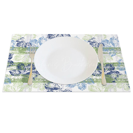 Lofaris Floral Wood Inkjet Painting Art Set of 4 Placemats