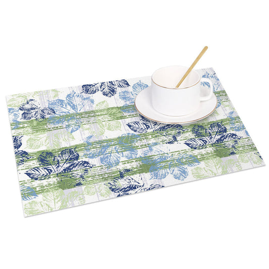 Lofaris Floral Wood Inkjet Painting Art Set of 4 Placemats