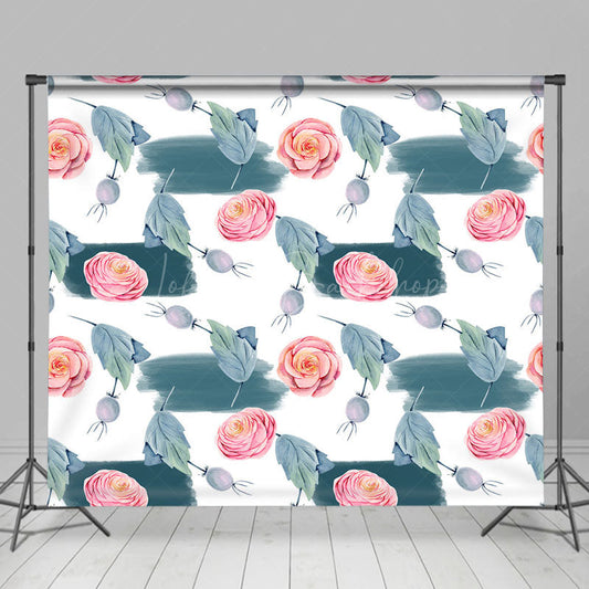 Lofaris Flower Leaf Fruits Step And Repeat Photo Backdrop