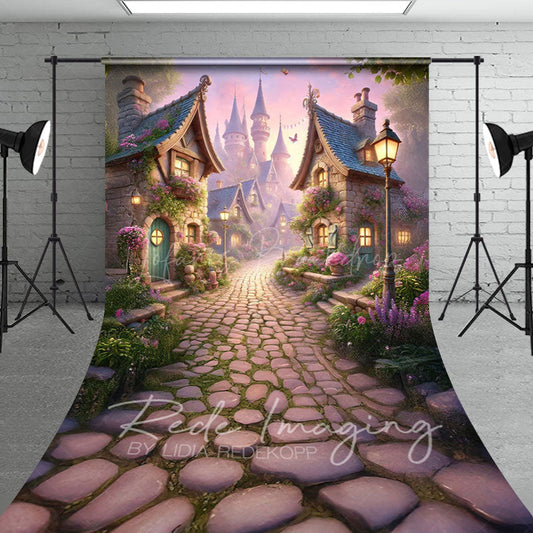 Lofaris Foggy Whimsical French Kingdom Spring Sweep Backdrop