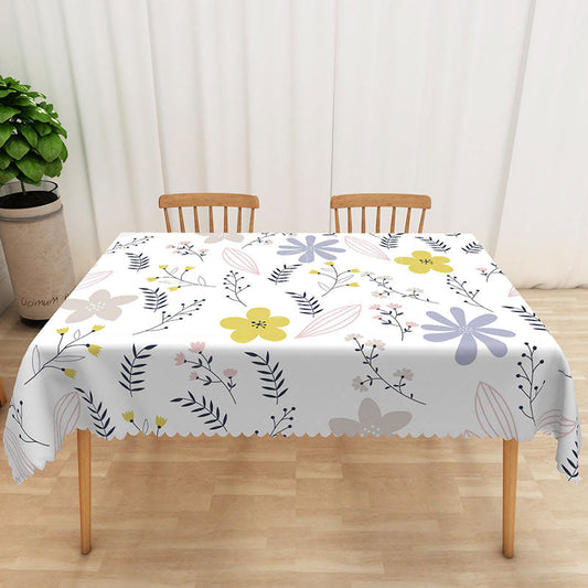 Lofaris Fresh and Sweet Spring Floral Tablecloth for Cheerful Garden Party Easter Bridal Shower Decor
