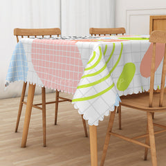 Lofaris Fresh Classical Plaid Tablecloth for Traditional Farmhouse Kitchen and Everyday Dining Table Decor