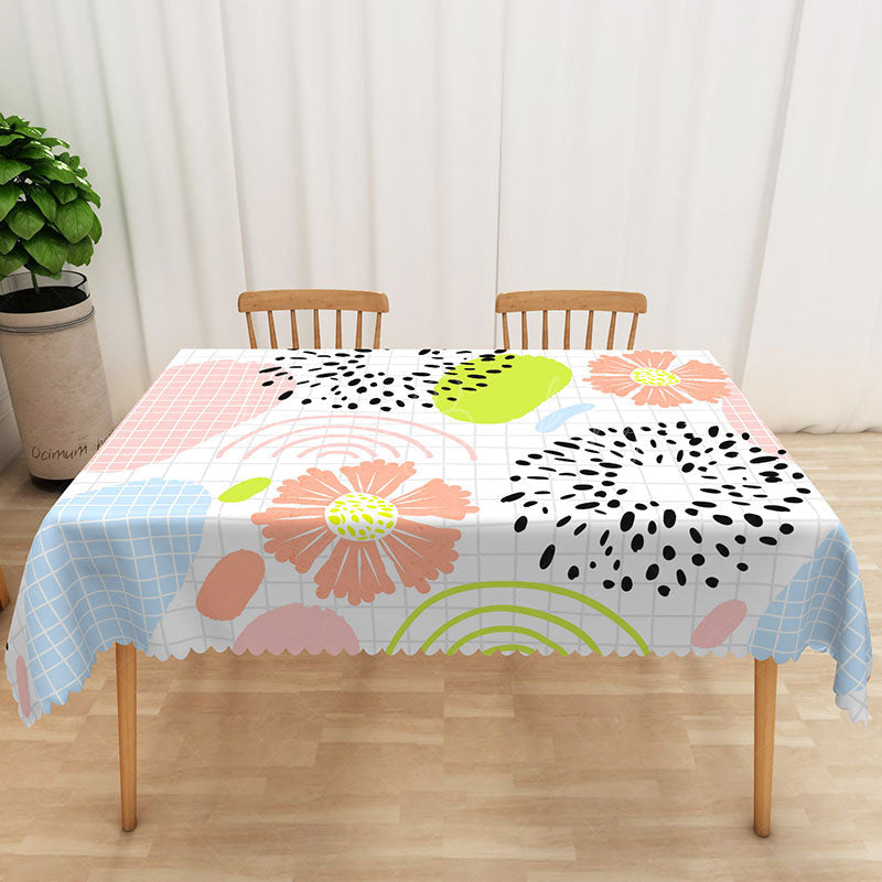 Lofaris Fresh Classical Plaid Tablecloth for Traditional Farmhouse Kitchen and Everyday Dining Table Decor