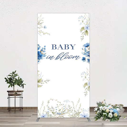 Lofaris Fresh Floral Bloom Boho Baby Shower Rectangle Backdrop