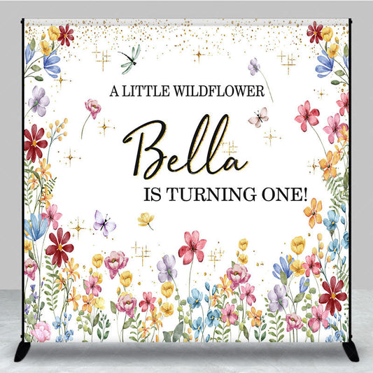 Lofaris Fresh Floral Spring Sweet Custom Birthday Backdrop