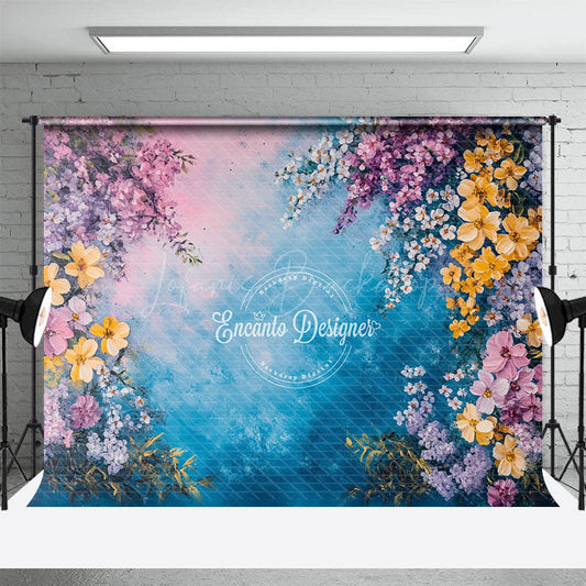 Lofaris Fresh Flowers Fine Art Spring Warm Photo Backdrop