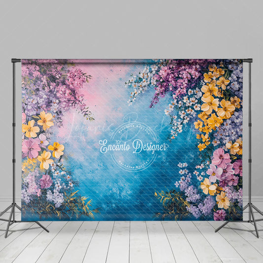 Lofaris Fresh Flowers Fine Art Spring Warm Photo Backdrop