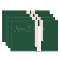 Lofaris Fresh Green Abstract Placemats Set of 4 Light and Modern Design for Spring Summer Kitchen Table Decor
