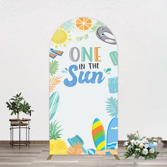 Lofaris Fresh Summer One In The Sun Birthday Arch Backdrop