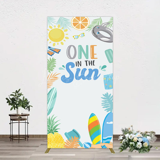 Lofaris Fresh Summer One In The Sun Birthday Rectangle Backdrop