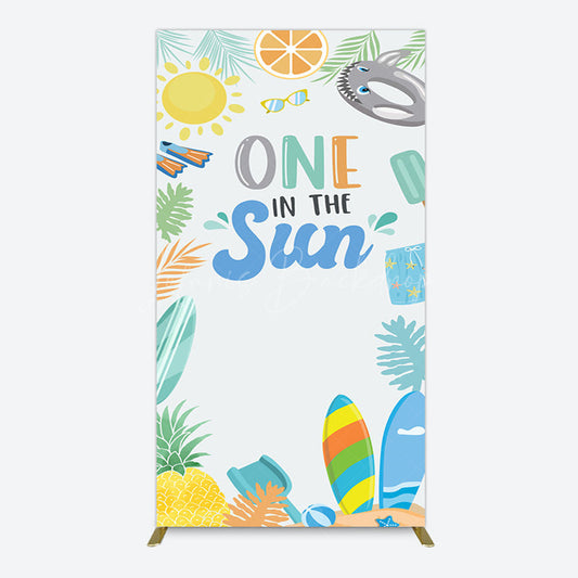 Lofaris Fresh Summer One In The Sun Birthday Rectangle Backdrop