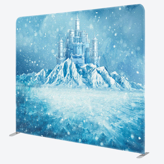 Lofaris Frozen World Iceberg Castle Square Tension Backdrop